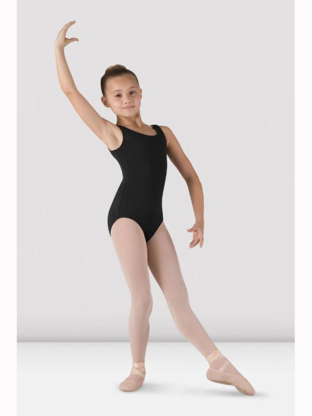 Bloch Girls Basic Round Neck Tank Black Leotard